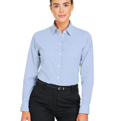 Women's CrownLux Performance® Microstripe Dress Shirt Thumbnail