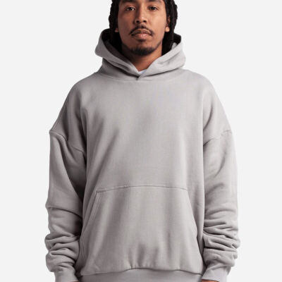 Unisex Garment-Dyed Double Layer Reversible Hooded Sweatshirt Thumbnail