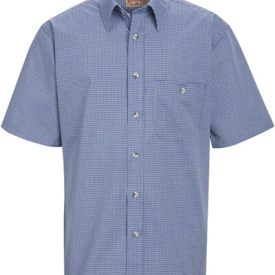 Mini-Plaid Uniform Short Sleeve Shirt Thumbnail