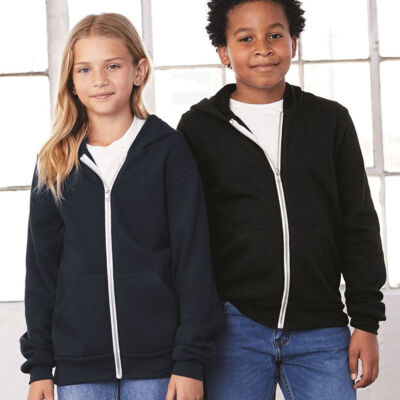 Youth Sponge Fleece Full-Zip Hoodie Thumbnail