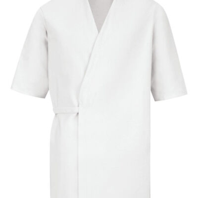 Collarless Poplin Butcher Wrap Thumbnail